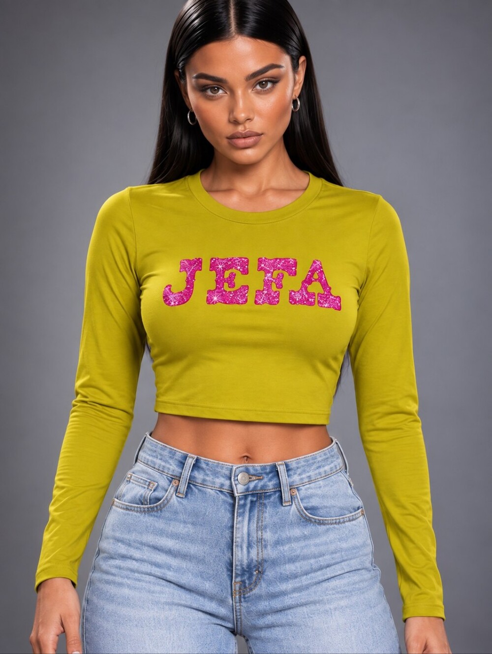 JEFA "BOSS" Crop Top By Hija De Tu Madre WOMEN'S SMALL